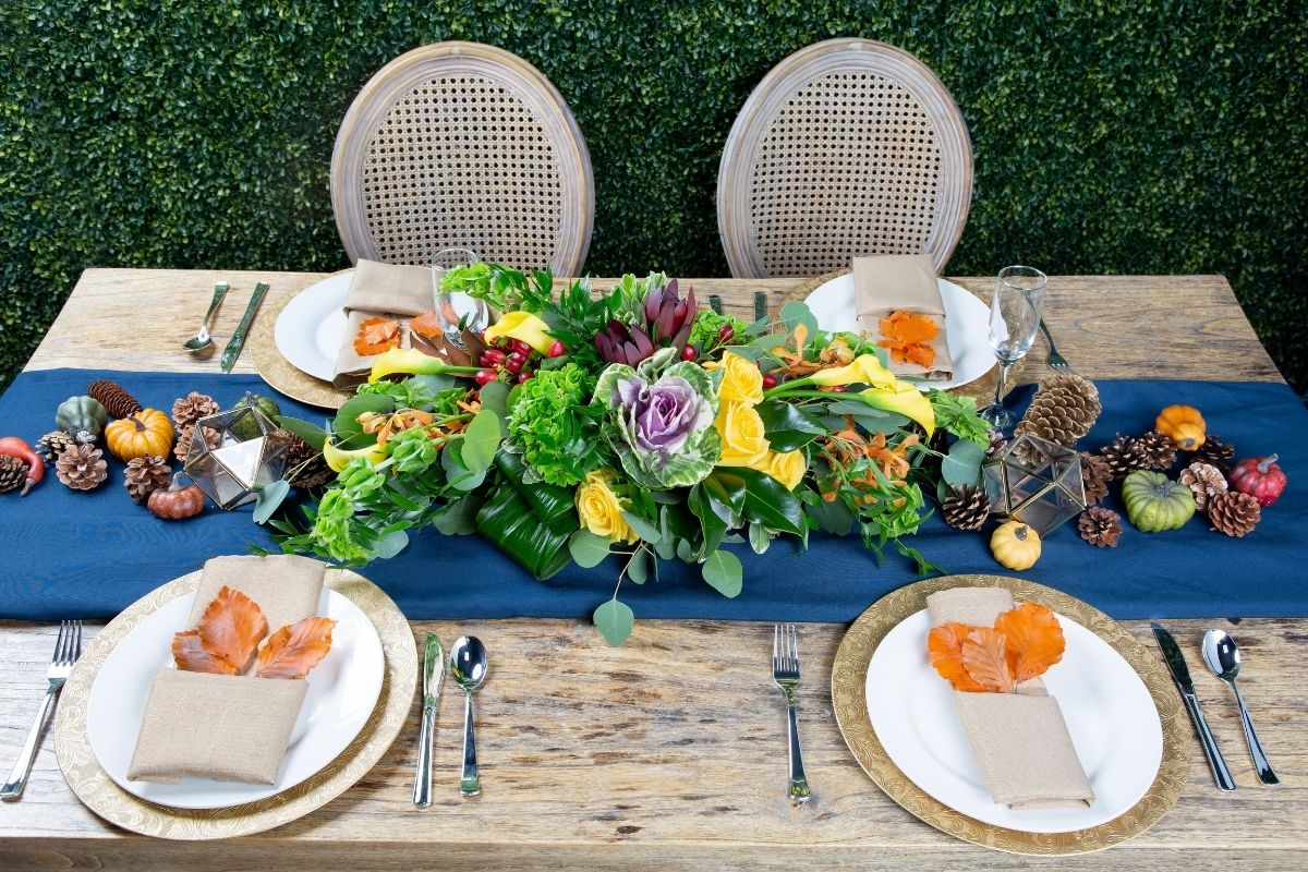 Pumpkins and Pinecones